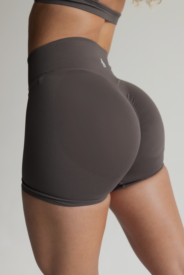 SCULPT SHORTS – DEEP TAUPE