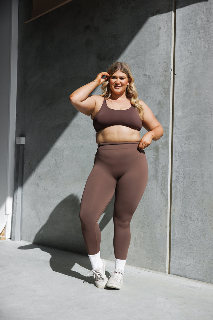 SCULPT LEGGINGS - COFFEE