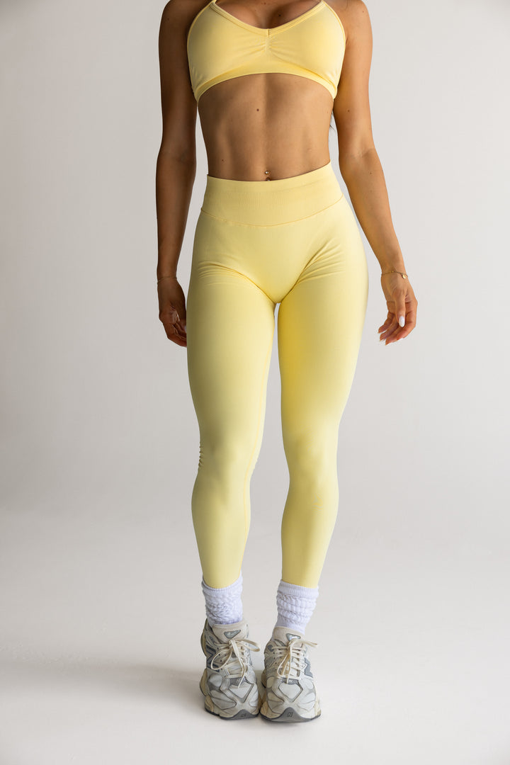 CONTOUR LEGGINGS - LEMON